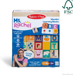 ToodleDoo:  Letter, Number, and Game Wooden Learning Blocks with Activity Cards for Girls and Boys Toddlers Ages 18 Months+ - FSC-Certified