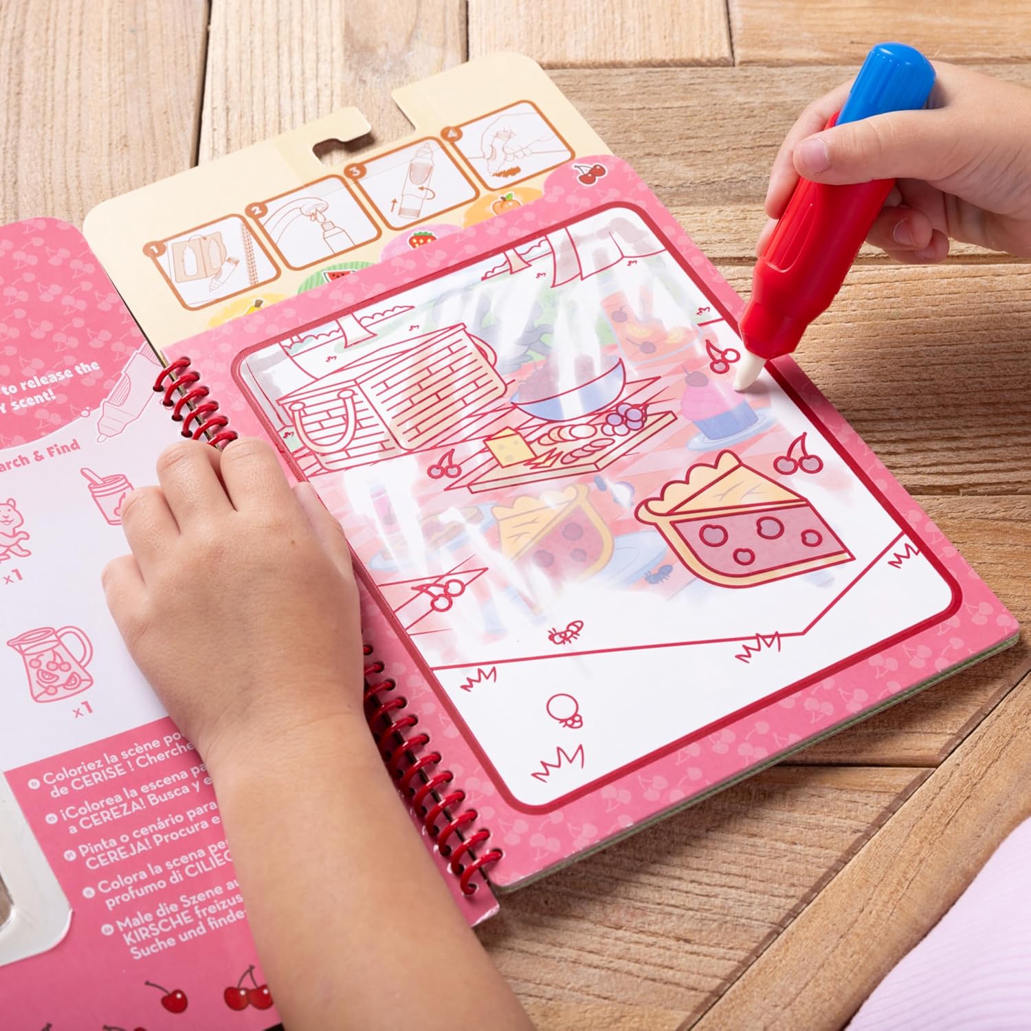 ToodleDoo:  Scented Water Wow! Reusable Water-Reveal Coloring Activity Pad 2-Pack Bundle – Fruit, Treats